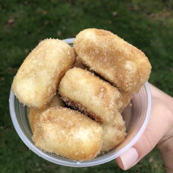 Philly Pretzel Factory - Cinnamon sugar pretzel nuggets in a cup. Also called a shaker. - Pretzels Near Me - Syosset, New York