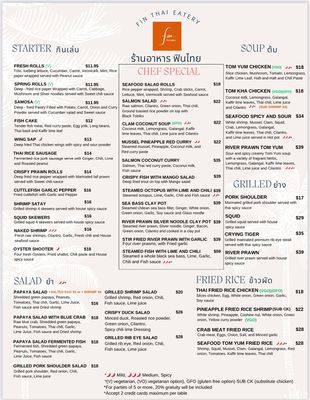 Menu photo 8 Fin Thai SF San Francisco, CA Menu photo 8 Fin Thai SF San Francisco, CA