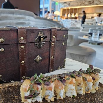 Giselle Miami - MISO-GLAZED SALMON ROLL - Mediterranean Near Me - Miami, Florida