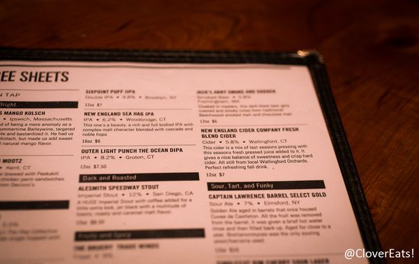 Menu photo 7 Three Sheets New Haven, CT