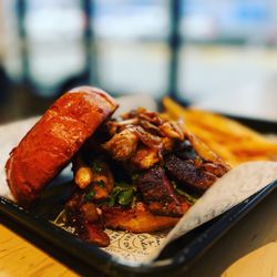 City Kitchen - We have American Comfort, like mac and cheese, thick burgers, and meaty ribs.