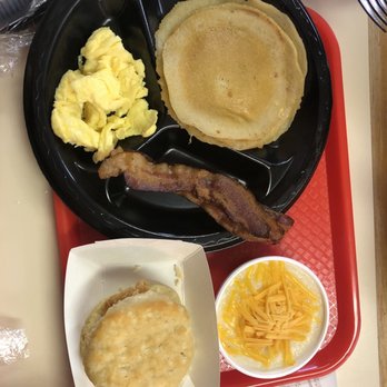 Sally Mae's Kitchen - Pancakes and bacon, chicken biscuit, cheese grits - Southern Near Me - Brooklet, Georgia Sally Mae's Kitchen - Pancakes and bacon, chicken biscuit, cheese grits - Southern Near Me - Brooklet, Georgia