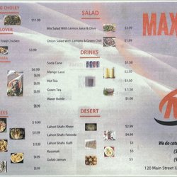 MAX TASTE - Lahorian Grill - Menu June 2022