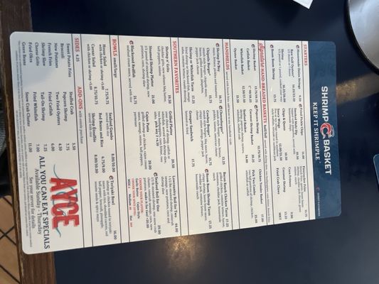 Menu photo 3 Shrimp Basket Panama City Beach, FL Menu photo 3 Shrimp Basket Panama City Beach, FL