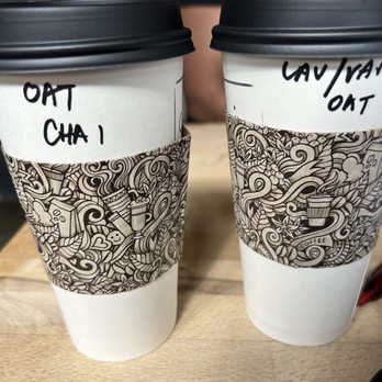 Drip - Oat milk Chai and vanilla Lavendar oat milk latte - Coffee & Tea Near Me - Atlanta, Georgia