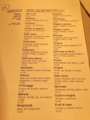 Menu photo 2 San Tommaso Valencia, V Menu photo 2 San Tommaso Valencia, V