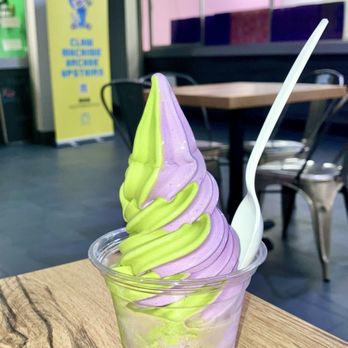 Kissa Matcha - Matcha/ube soft serve in a cup. - Desserts Near Me - Grand Prairie, Texas Kissa Matcha - Matcha/ube soft serve in a cup. - Desserts Near Me - Grand Prairie, Texas