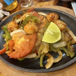 Shrimp fajitas