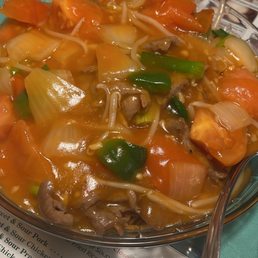 122. Beef with Tomato Chow Mein