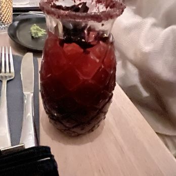 Fonda Tribeca - Agua fresca (hibiscus water) - Mexican Near Me - New York, New York