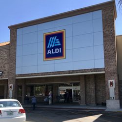 Aldi - The exterior view.