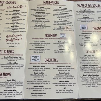 Bill's Café - Menu - Breakfast & Brunch Near Me - Pleasanton, California