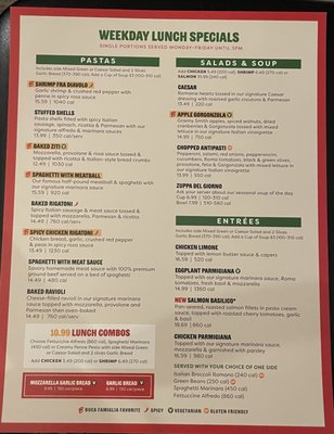 Menu photo 2 Buca di Beppo Italian Restaurant Louisville, KY Menu photo 2 Buca di Beppo Italian Restaurant Louisville, KY