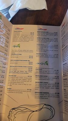 Menu photo 2 El Cajete Michigan City, IN
