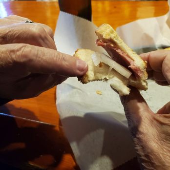 Bertie's Music Bar - Fried bologna, on the thin side but tasty - Pizza Near Me - Richmond, Indiana