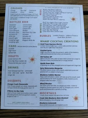 Menu photo 1 Wharf 38 Deale, MD Menu photo 1 Wharf 38 Deale, MD