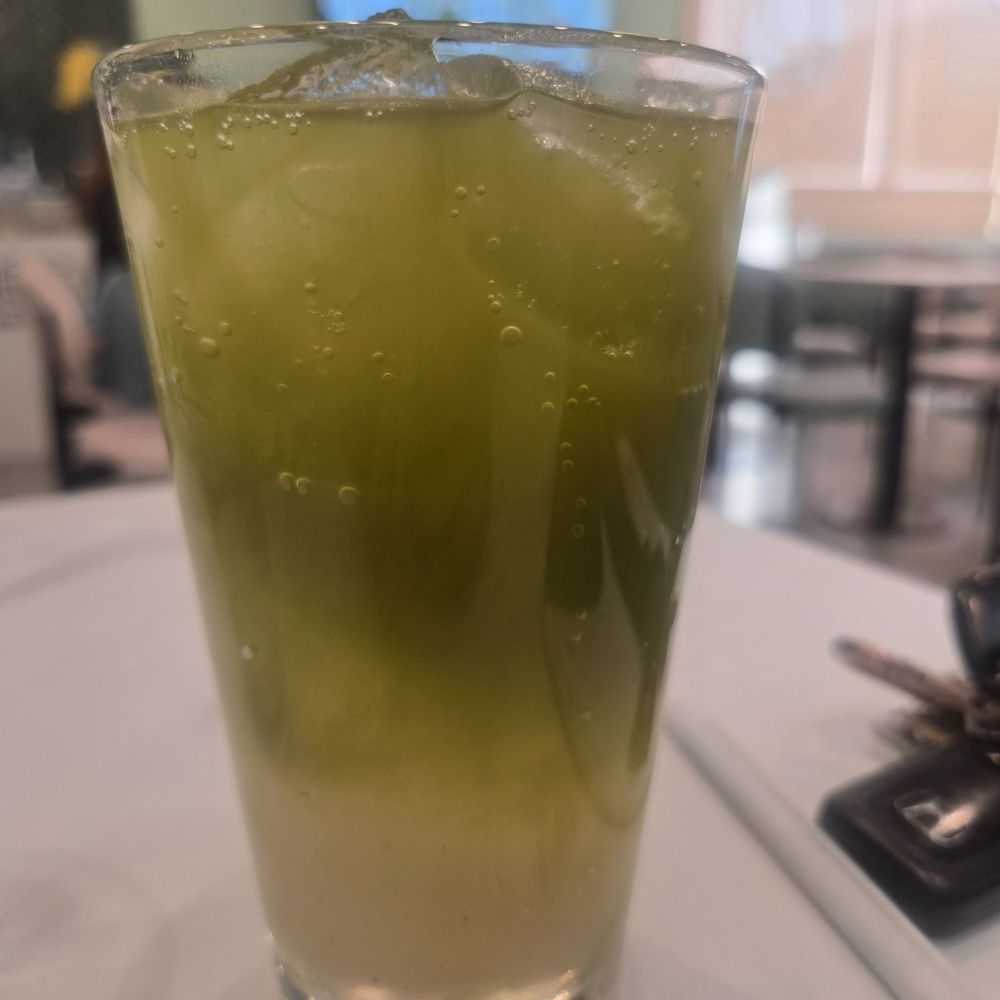 Gram Cafe & Pancakes - Sparkling Matcha Yuzu Lemonade - Japanese Near Me - Monterey Park, California Gram Cafe & Pancakes - Sparkling Matcha Yuzu Lemonade - Japanese Near Me - Monterey Park, California
