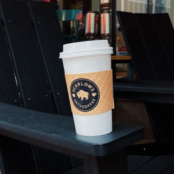 Scarlow's Art & Coffee - a coffee cup on a bench - Coffee & Tea Near Me - Casper, Wyoming Scarlow's Art & Coffee - a coffee cup on a bench - Coffee & Tea Near Me - Casper, Wyoming