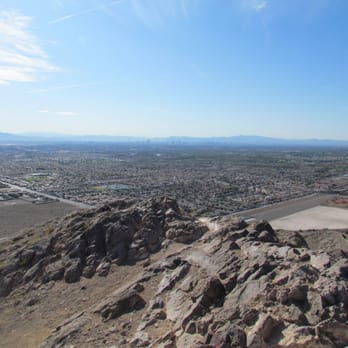 Lone Mountain - The Strip miles in the distance. - Hiking Near Me