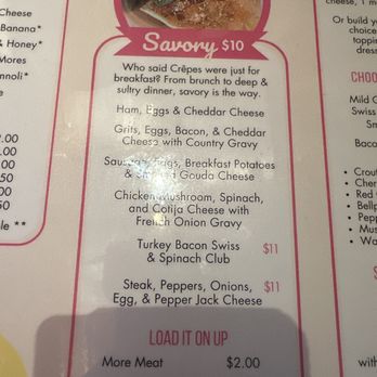Great Crepes & More - the menu - Breakfast & Brunch Near Me - Laurens, South Carolina Great Crepes & More - the menu - Breakfast & Brunch Near Me - Laurens, South Carolina