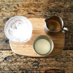 West 48 - Vietnamese coffee with ice, condensed milk and two shots of expresso.
