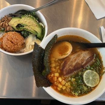 Silverlake Ramen DTLA - Lunch special - mini shoyu on fire and spicy tuna bowl - Ramen Near Me - Los Angeles, California Silverlake Ramen DTLA - Lunch special - mini shoyu on fire and spicy tuna bowl - Ramen Near Me - Los Angeles, California