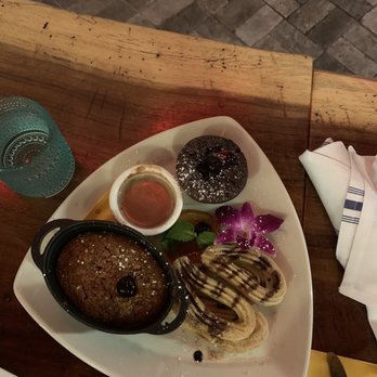 Cafe Sevilla - Dessert trio for $19. You can pick - Spanish Near Me - Costa Mesa, California