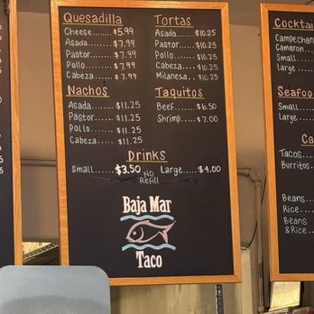 Baja Mar Taco - Menu - Mexican Near Me - Pico Rivera, California