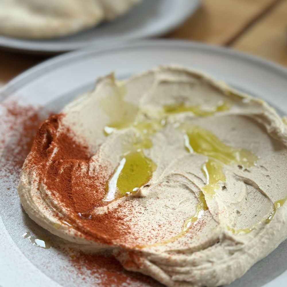 Cypress - Homemade hummus and pita (pita came out piping hot) sooooooooo good! - Mediterranean Near Me - McMinnville, Oregon