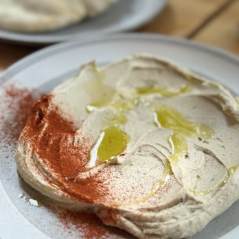 Cypress - Homemade hummus and pita (pita came out piping hot) sooooooooo good! - Mediterranean Near Me - McMinnville, Oregon