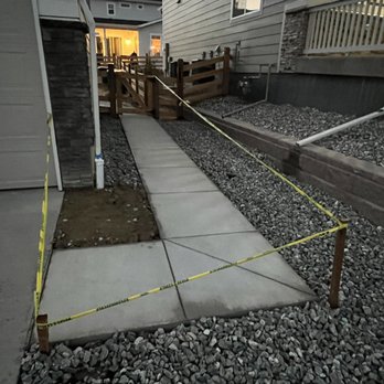 Custom Grey Concrete - Concrete walkway - Masonry/Concrete Near Me - Denver, Colorado