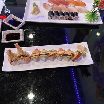 Yanagi Sushi - Deluxe platter and No. 9 Roll - Japanese Near Me - Rogers, Minnesota