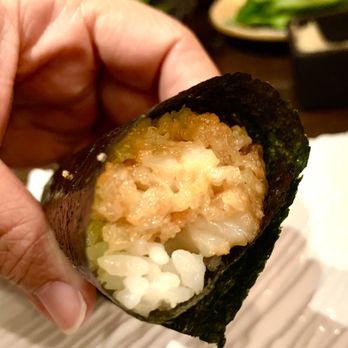 Sushi Seki - bluecrab hand roll (this was really good) - Sushi Bars Near Me - New York, New York Sushi Seki - bluecrab hand roll (this was really good) - Sushi Bars Near Me - New York, New York