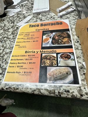 Menu photo 2 Woods Corner El Taco Borracho Perris, CA Menu photo 2 Woods Corner El Taco Borracho Perris, CA