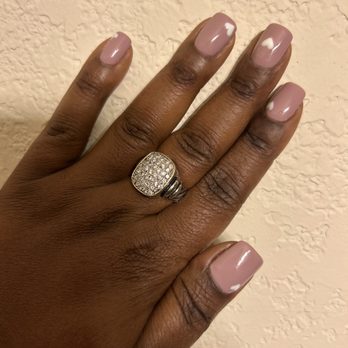 Nail Studio Plus - My simple valentine nails. Basic color with a small white heart on each nail. I love them! - Nail Salons Near Me - Rancho Cordova, California Nail Studio Plus - My simple valentine nails. Basic color with a small white heart on each nail. I love them! - Nail Salons Near Me - Rancho Cordova, California