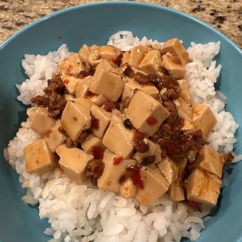 Dynasty - Mapo Tofu w/ pork over white rice - Chinese Near Me - Big Bear Lake, California