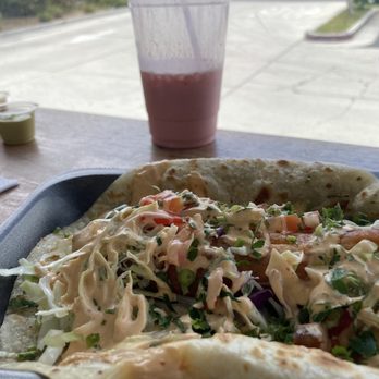 Valerie's Taco Shop - I got fish taco (harina by special request) and strawberry n cream. - Mexican Near Me - Vista, California Valerie's Taco Shop - I got fish taco (harina by special request) and strawberry n cream. - Mexican Near Me - Vista, California