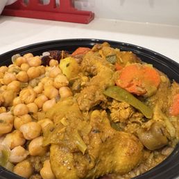 Curry chicken meal w/channa