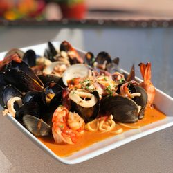 The Creek - Seafood Pasta with homemade marinara, Summer 2018