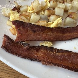 Shoe leather bacon