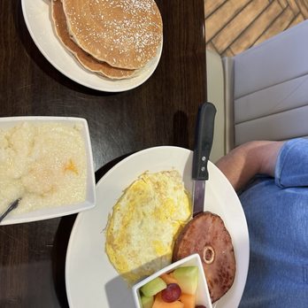 Eddie's Diner - Turkey Sausage & Eggs, Fruit, Cheesy Grits & Pancakes :) - Breakfast & Brunch Near Me - Plano, Texas Eddie's Diner - Turkey Sausage & Eggs, Fruit, Cheesy Grits & Pancakes :) - Breakfast & Brunch Near Me - Plano, Texas