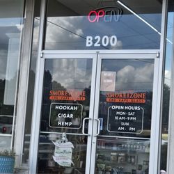 Smoke Zone - Front door of the business