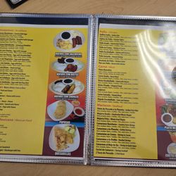 Menu as of 11-23-25