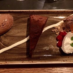 Giornale - The chocolate cake, mousse and ice cream combo.