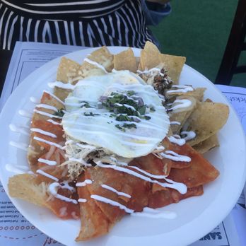 Broken Yolk Cafe - Chilaquiles bowl red and green sauce - Breakfast & Brunch Near Me - Fullerton, California