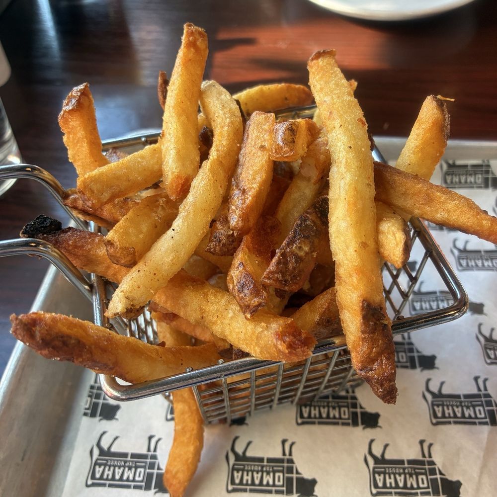 Omaha Tap House - Downtown - French Fries Side - Bars Near Me - Omaha, Nebraska