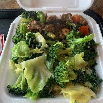 Panda Express - Steamed veggies, broccoli beef, and pepper beef - Chinese Near Me - Twin Falls, Idaho