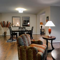 Residences at Pomona Park - Open living room with hardwood floors.