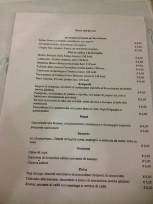 Menu photo 1 So What Rome, RM Menu photo 1 So What Rome, RM