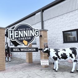 Henning Cheese Factory - Henning Cheese Sign & Cow
